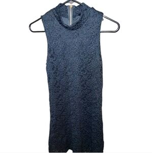 Audrey black lace dress, mock turtleneck, soft lace size s